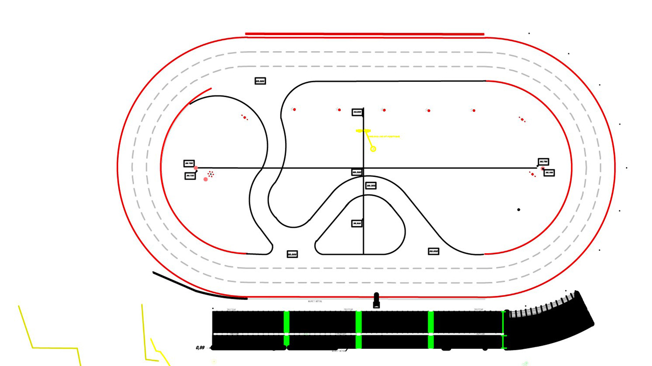 La nouvelle portion du tracé.