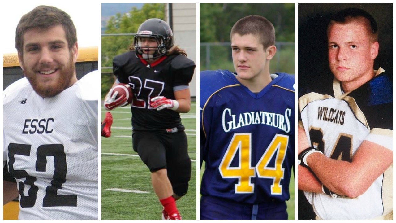 Jordan Cameron, Gabriel Genest, Cédrick Gendreau et Rémi St-Laurent.