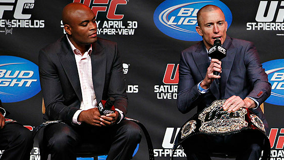 Anderson Silva et Georges St-Pierre