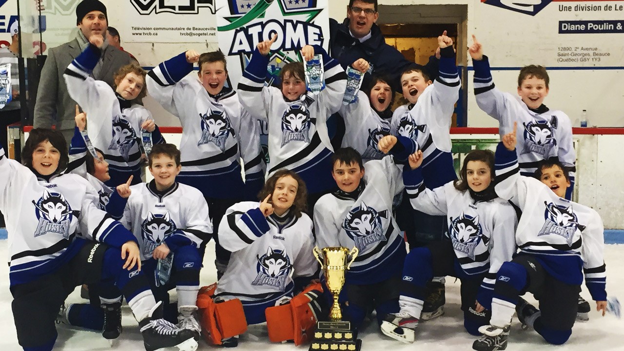 Les Huskies 1 de Chaudière-Ouest, champions de la catégorie C.