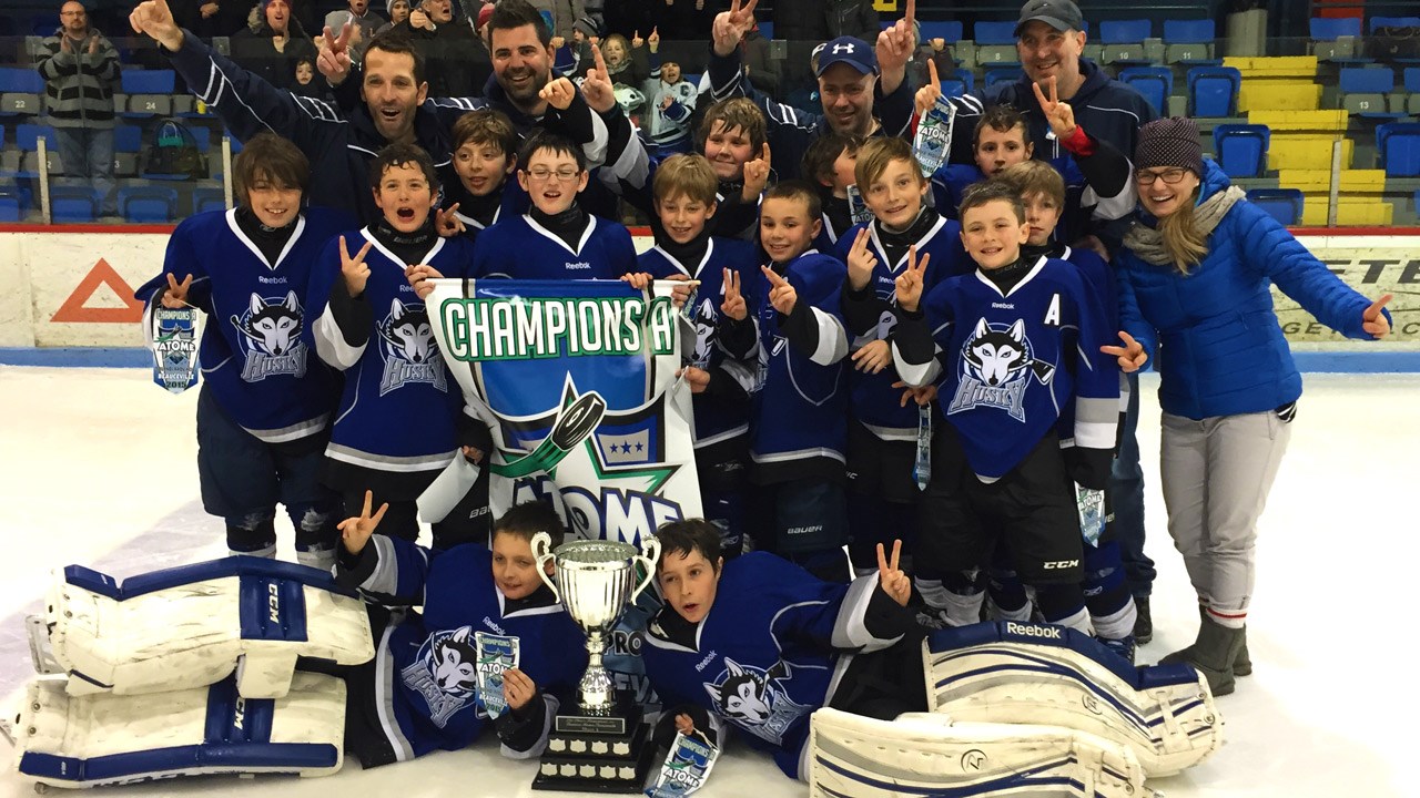 Les Huskies 2 de Chaudière-Ouest, champions de la catégorie A.