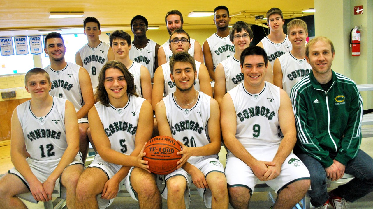 L’équipe de basketball des Condors du Cégep Beauce-Appalaches.