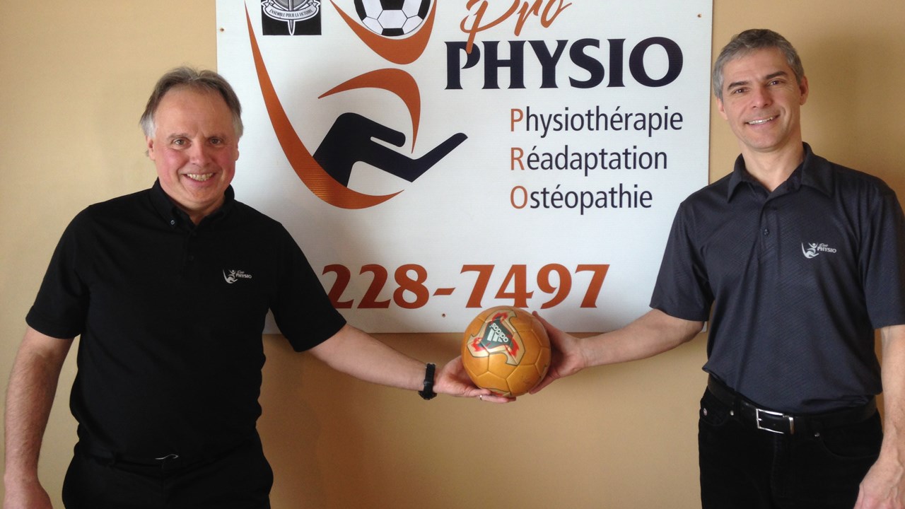 Bernard Morin et Martin Drouin, dirigeants de la clinique Pro-Physio