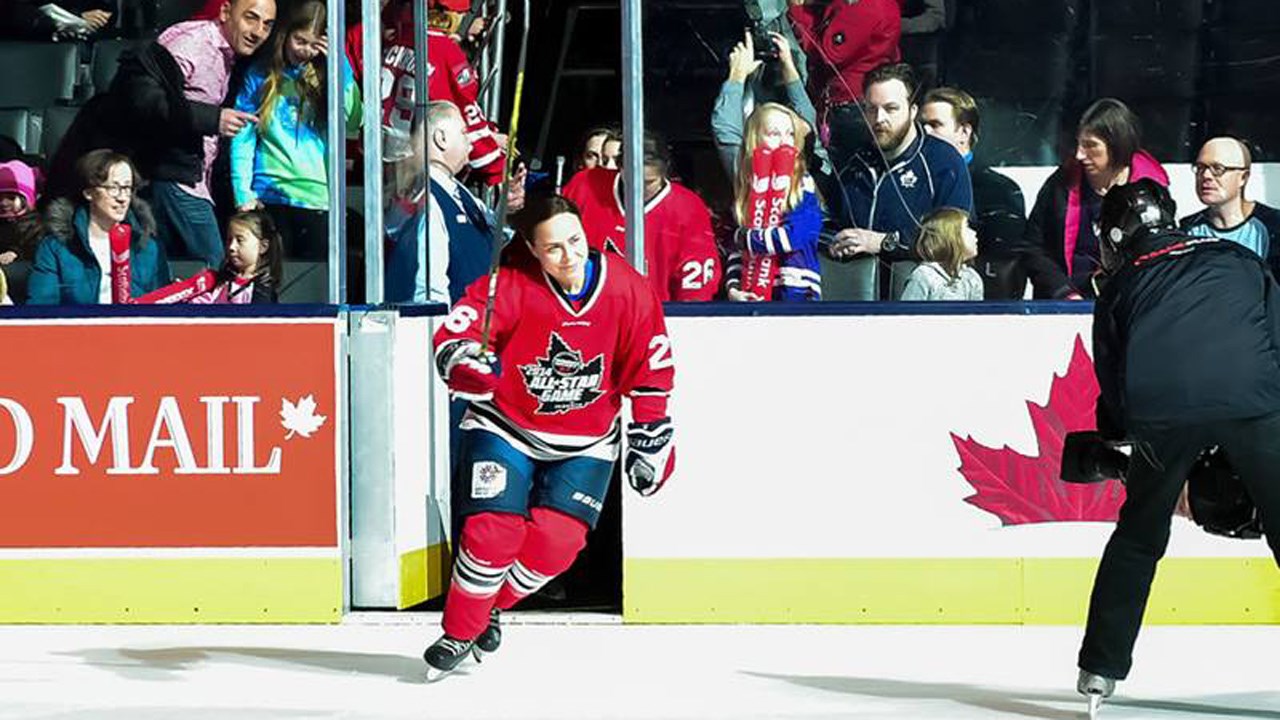 Lisa-Marie Breton-Lebreux au match des étoiles de la CWHL.