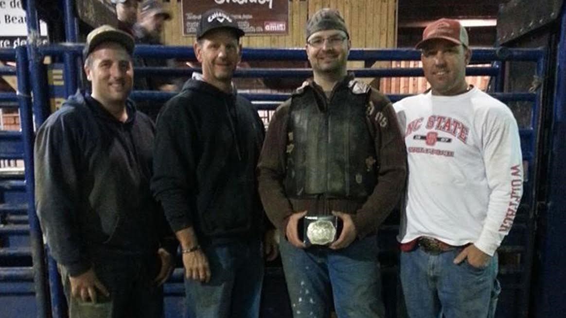 Vincent Grondin et des cowboys