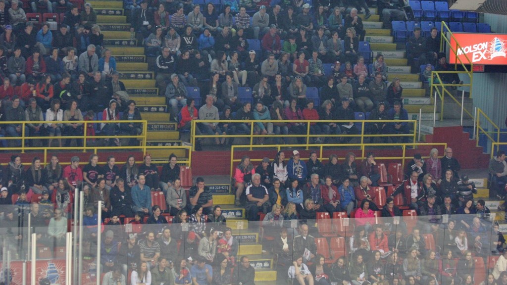 Le Centre sportif Lacroix-Dutil était bien rempli pour cette partie.
