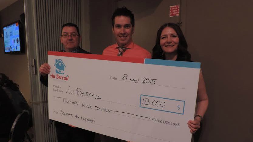 Le traditionnel « souper au homard » remet 18 000 $ pour le Bercail 
