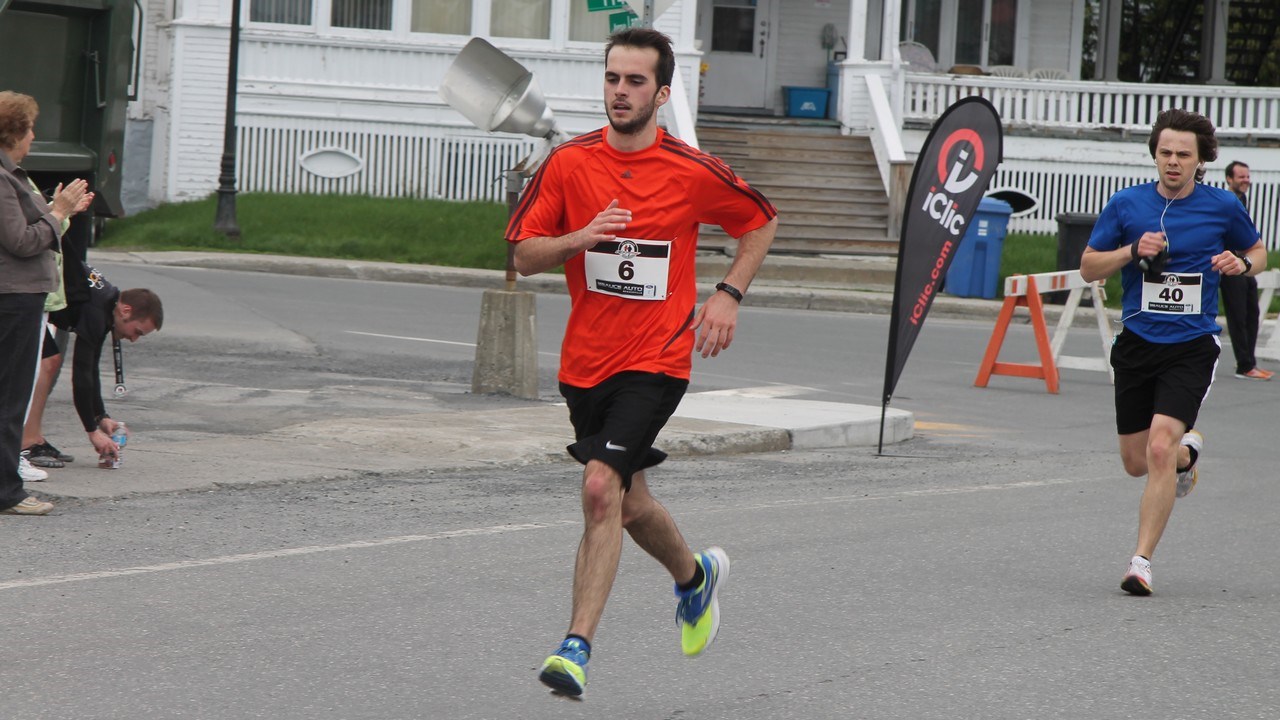 C'est le sprint final avant l'arrivée pour ce coureur.