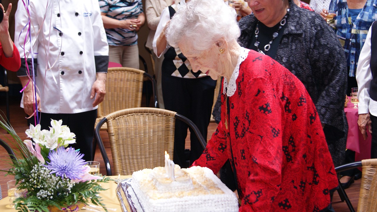 Marthe Gendron a eu 100 ans aujourd'hui.