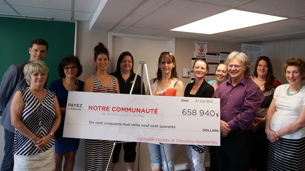Investissements de 658 940 $ de Centraide dans la région de Beauce-Les Etchemins