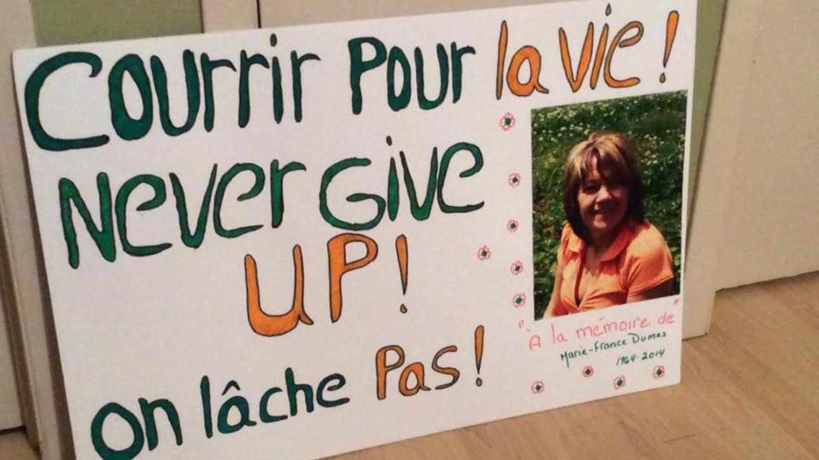 Stéphanie Giroux a couru pour la vie lors du Défi Beauceron 2015