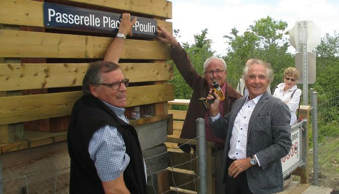 Inauguration de la Passerelle Placide-Poulin
