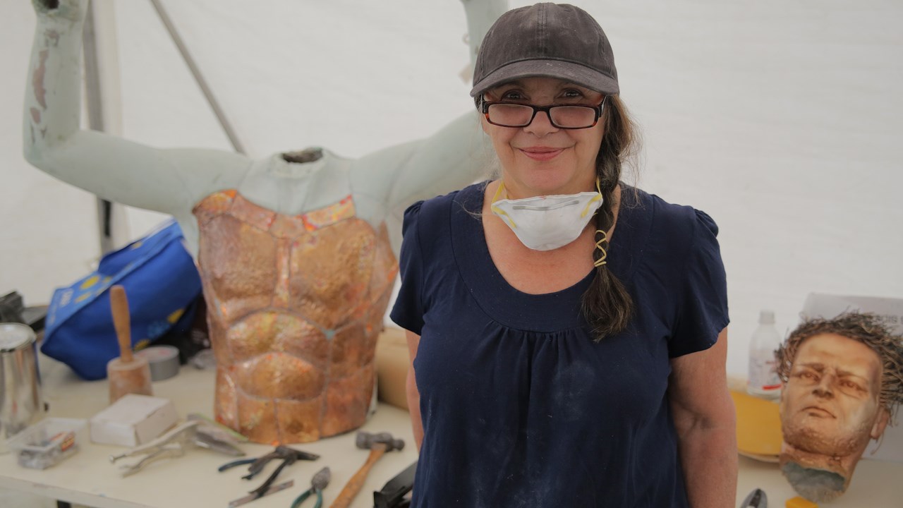 L’artiste Martine Carole Gagnon.