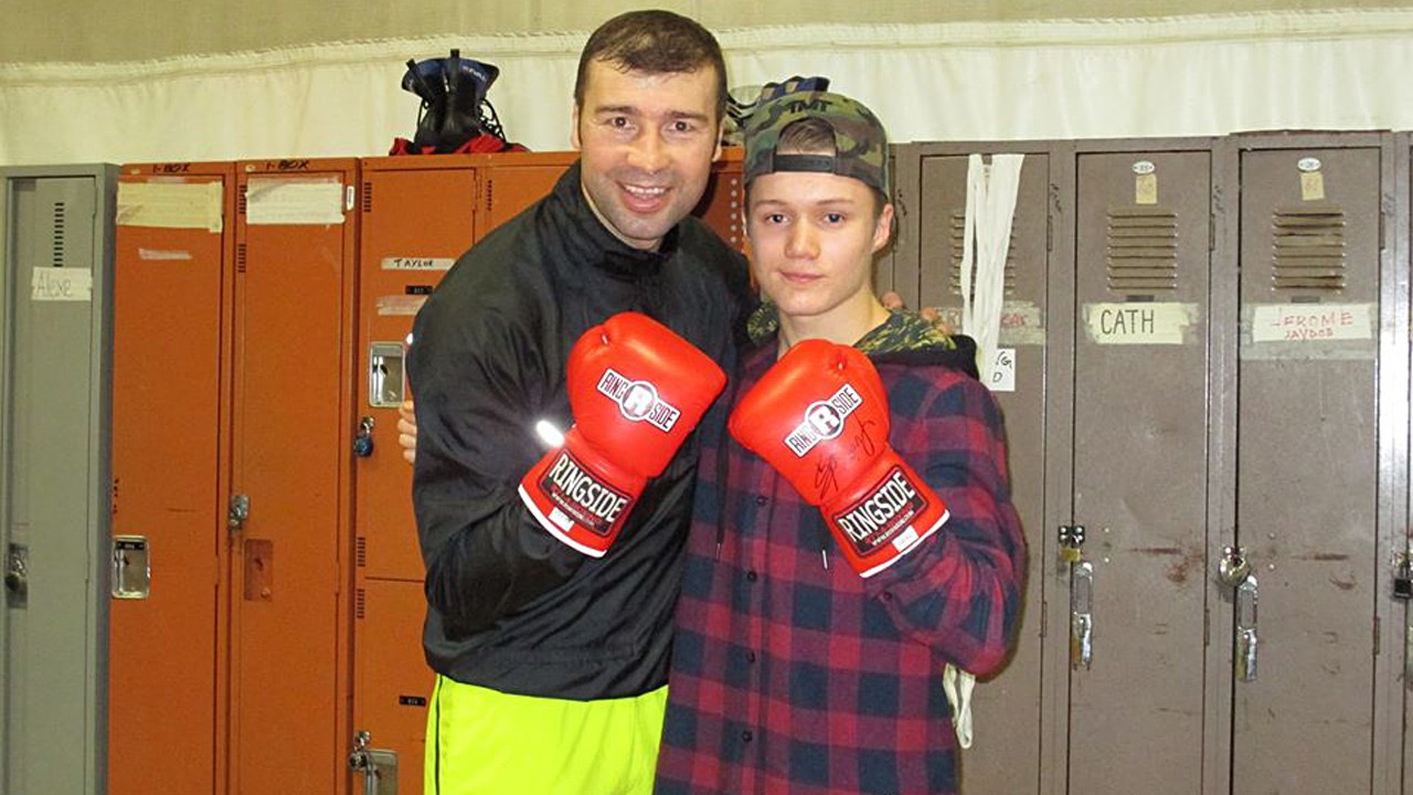 Lucian Bute et Thomas Chabot