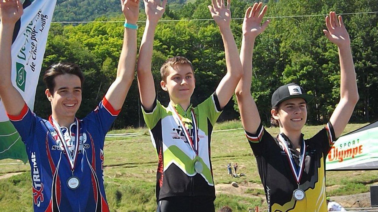 Youri Tremblay qui a remporté la médaille d’or dans la catégorie cadet.