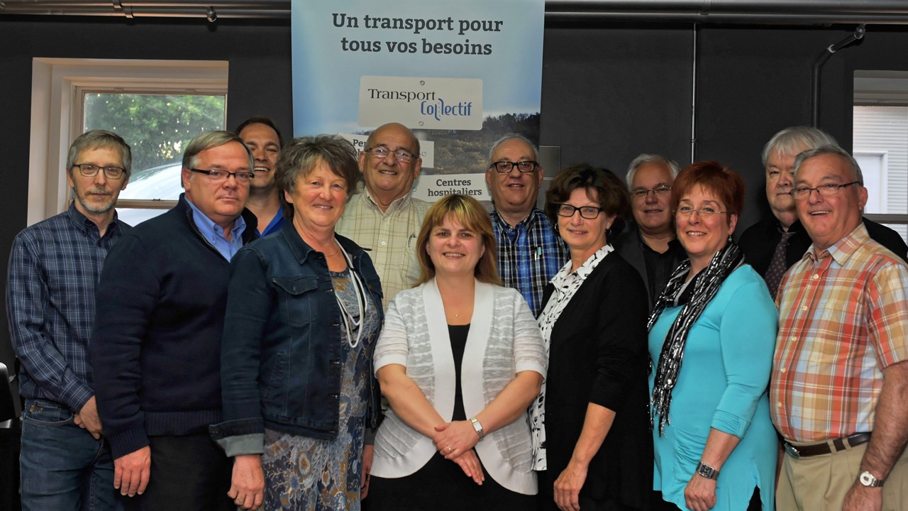 Le conseil d'administration de Transport collectif de Beauce.