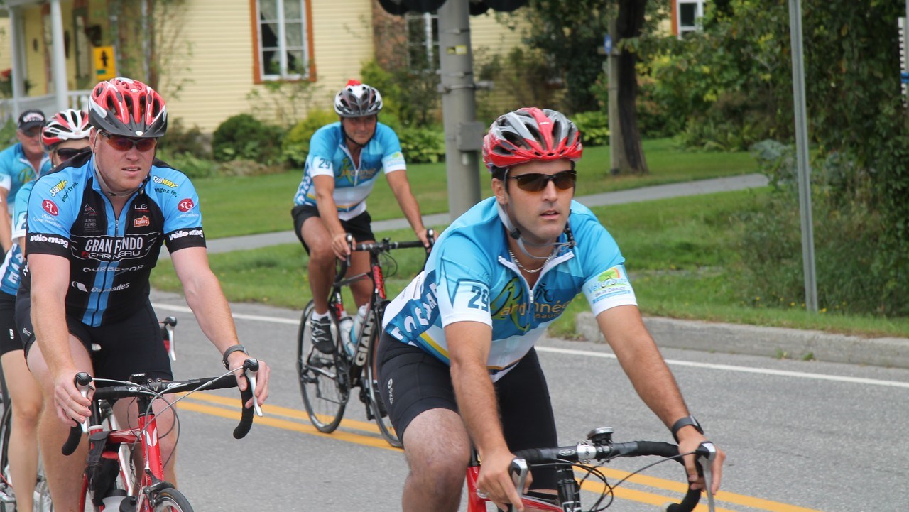 La « Randonnée Beauce 2015 » avec Marie-Philip Poulin permet d'amasser 25 000 $ pour la piste cyclable