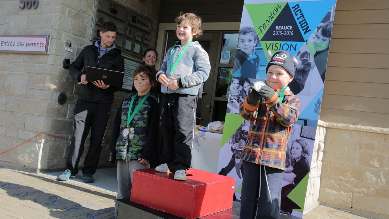 Les gagnants du 1km.