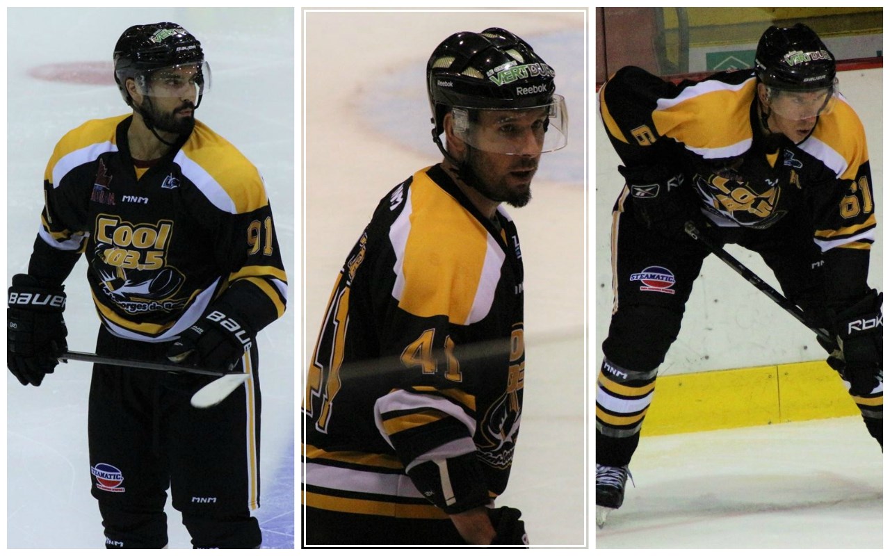 Nicolas Biniek, Kévin Cloutier et Stéphane Goulet