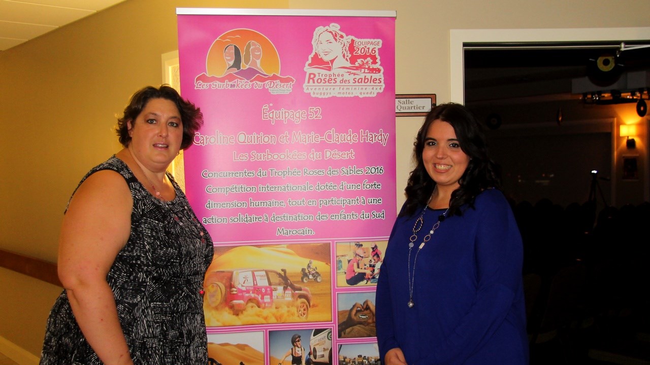Marie-Claude Hardy et de Caroline Quirion participeront au Trophée Roses des Sables en 2016.