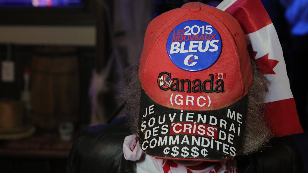 Certains partisans conservateurs avaient un message bien clair qui s'adressait au Parti libéral du Canada.