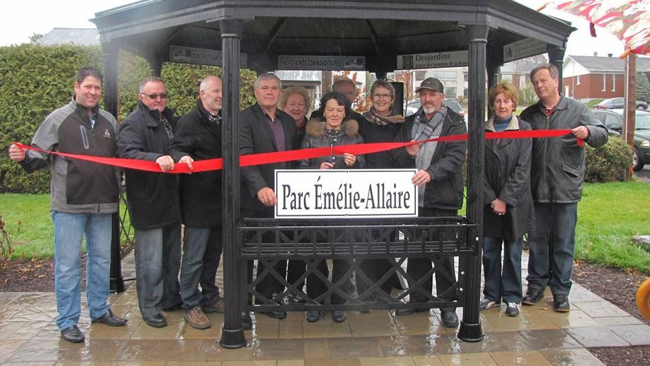 Saint-Honoré-de-Shenley inaugure son parc Émélie-Allaire
