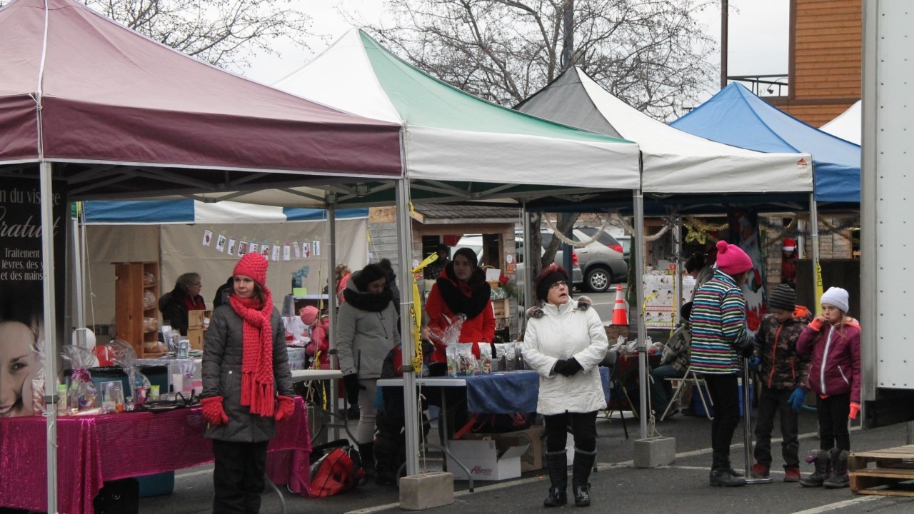Tout au long de l’événement, des commerçants de la région ont aménagé des kiosques afin de présenter leurs produits et se faire connaître par la population. 