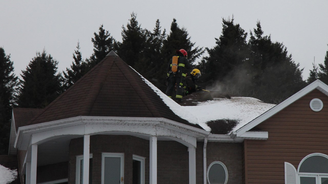 Incendie sur l'avenue Lambert à Beauceville