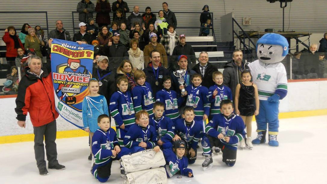Les Lynx de Haute Beauce Novice B1 remportent les honneurs dans la classe « Or » à Saint-Éphrem