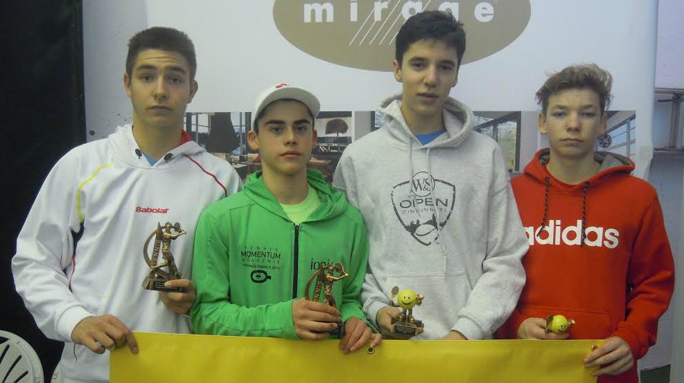 Neils Van Noords , Nicolas Ocana-Lavoie, Simon Labbé et Brendon Courcelles