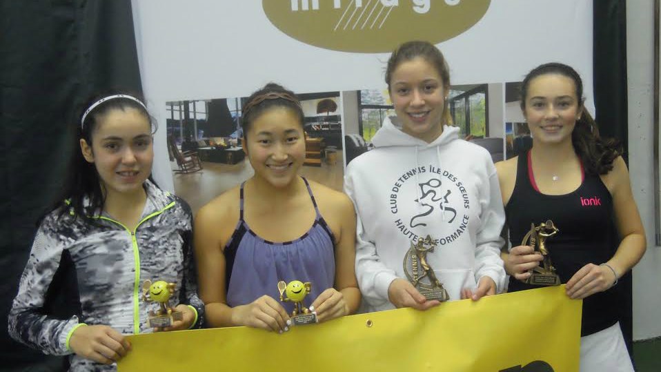 Sarah-Maude Fortin, Minnie Kim, mai Edger-Lacoursière et Tiffany Lagarde