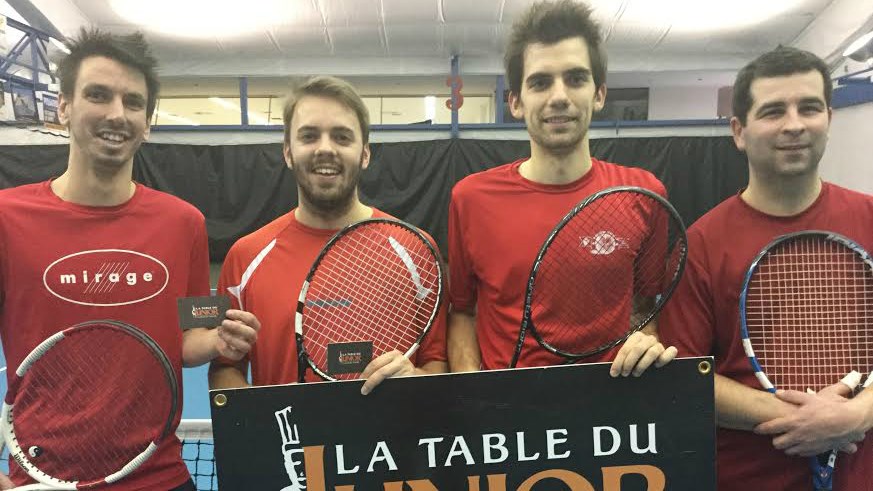 lasse AA : jean-Philippe Deblois, Olivier Giraudo, Alexandre Cloutier et Kevin Giroux