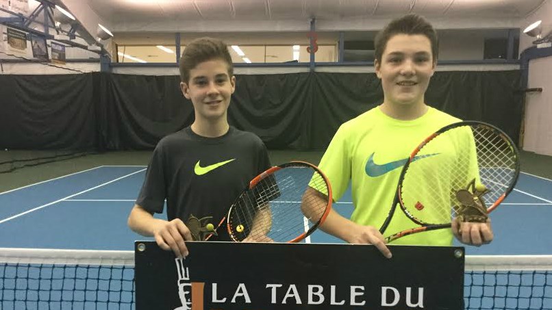 Juniors AA : Jean-Gabriel Bernard et Nathan Morin