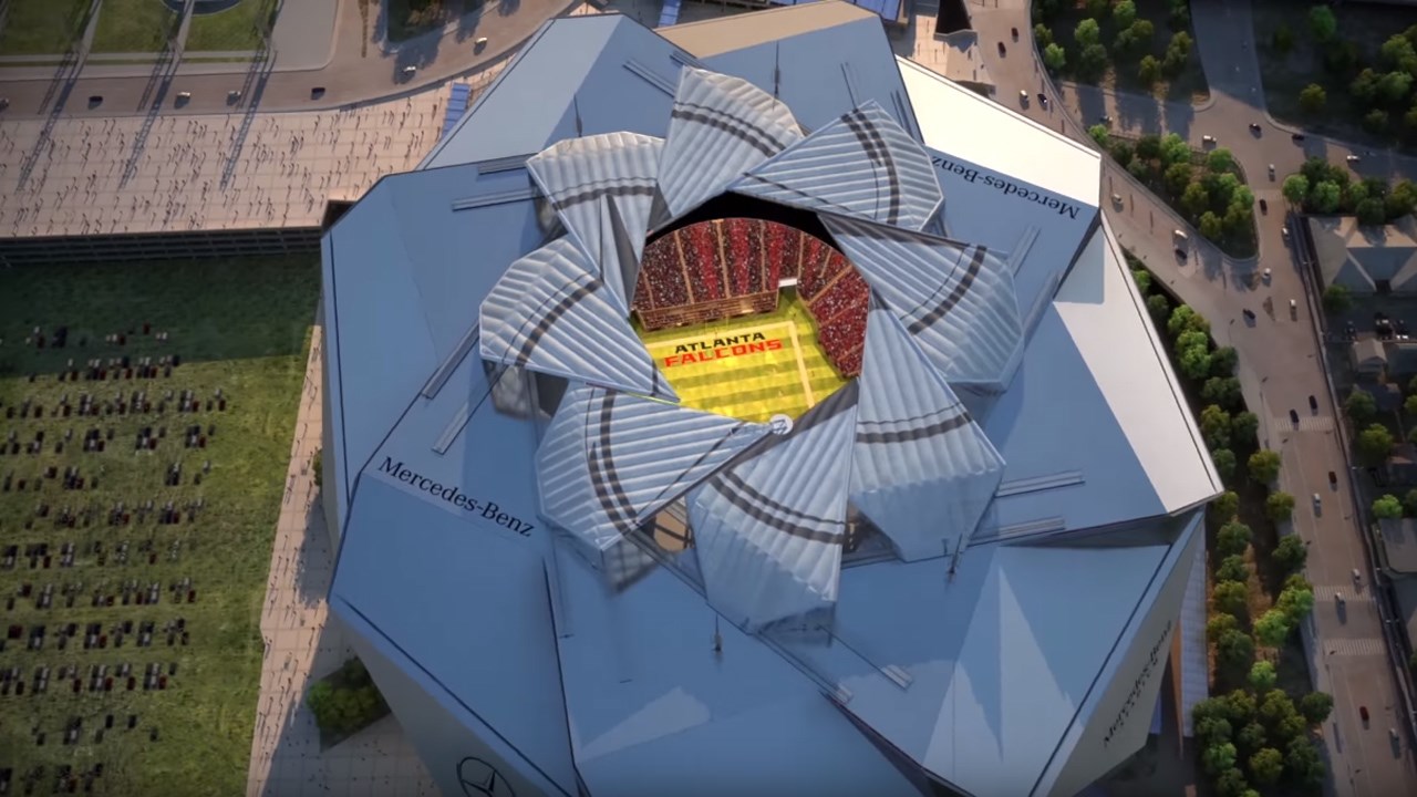 Des images saisissantes du nouveau stade des Falcons d’Atlanta