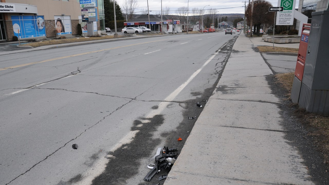 Une femme se blesse dans un accident sur le boulevard Dionne à Saint-Georges