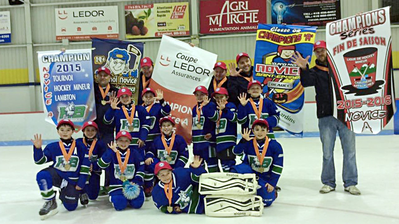 Une saison parfaite pour les Lynx de Haute Beauce Novice A