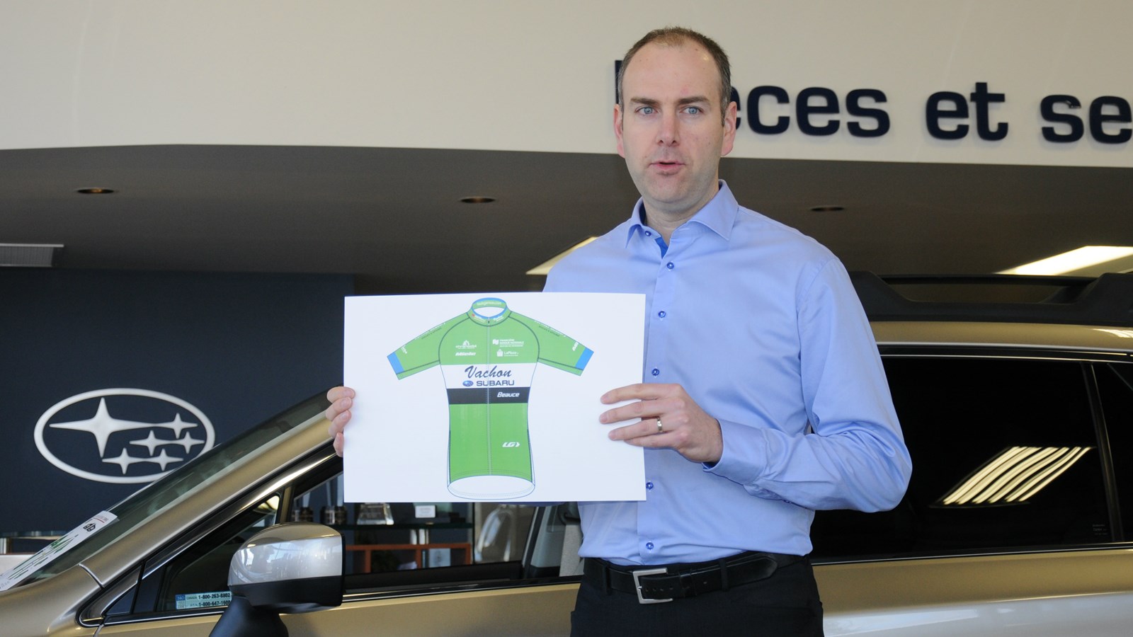 Le président du Club Vachon Subaru Beauce, Claude Poulin.