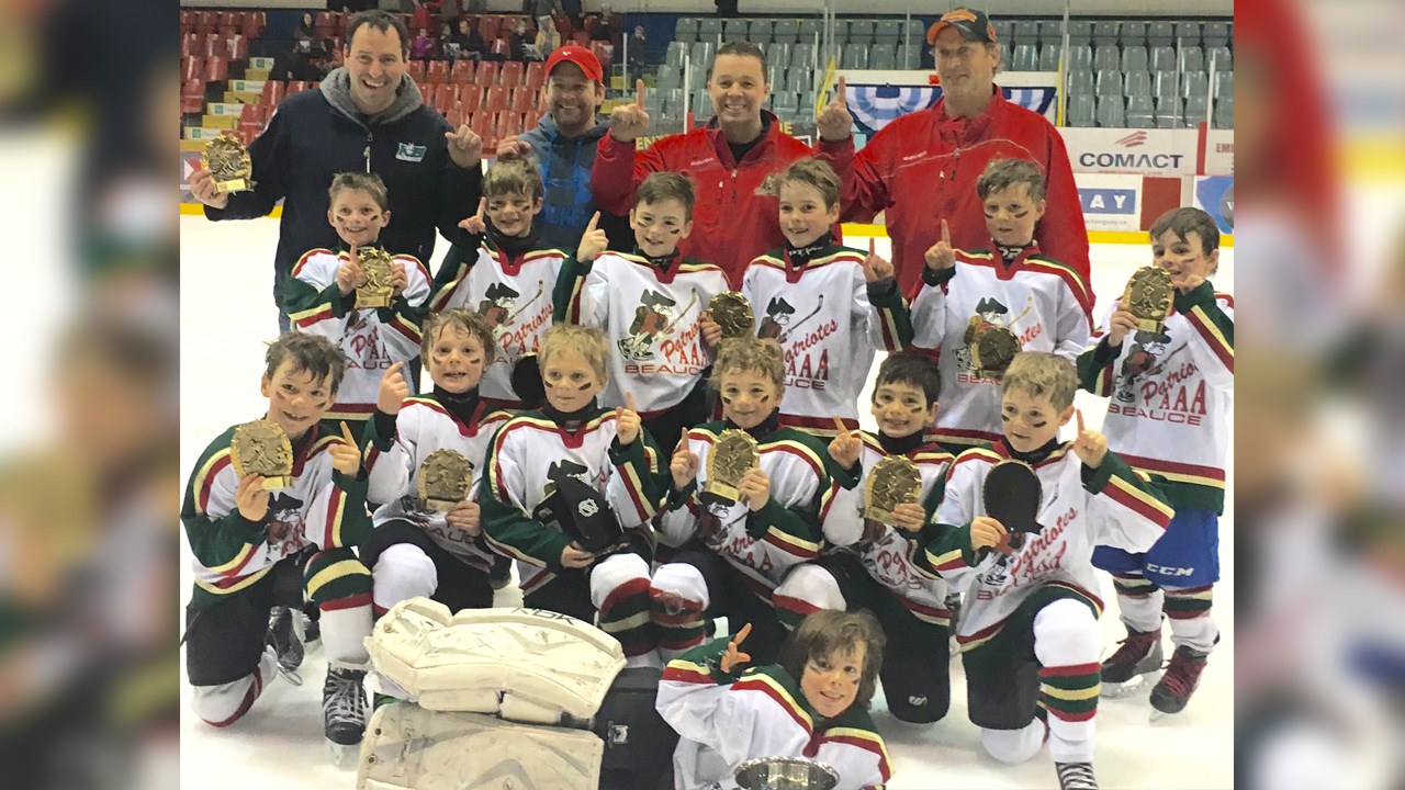 Les Patriotes Beauce-Sud 2008 D2 champions du tournoi Challenge Beauce AAA