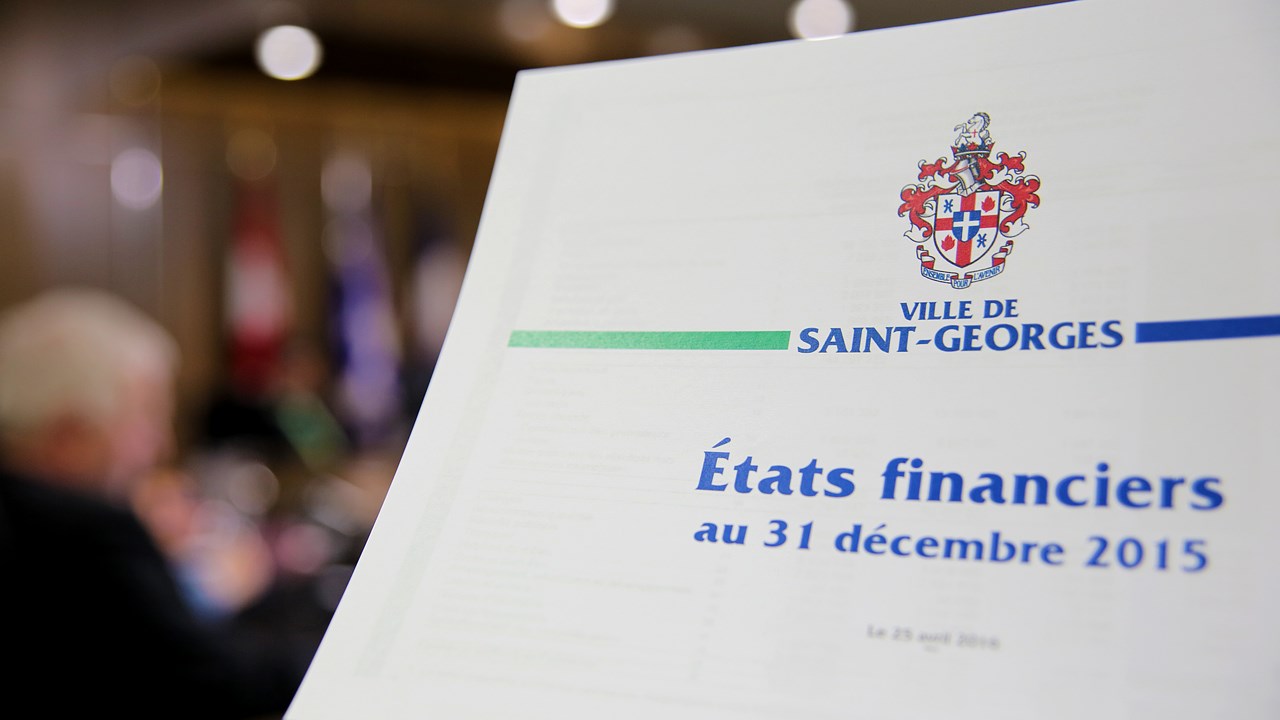 États financiers 2015 : Saint-Georges présente un excédent de 6,7 M$