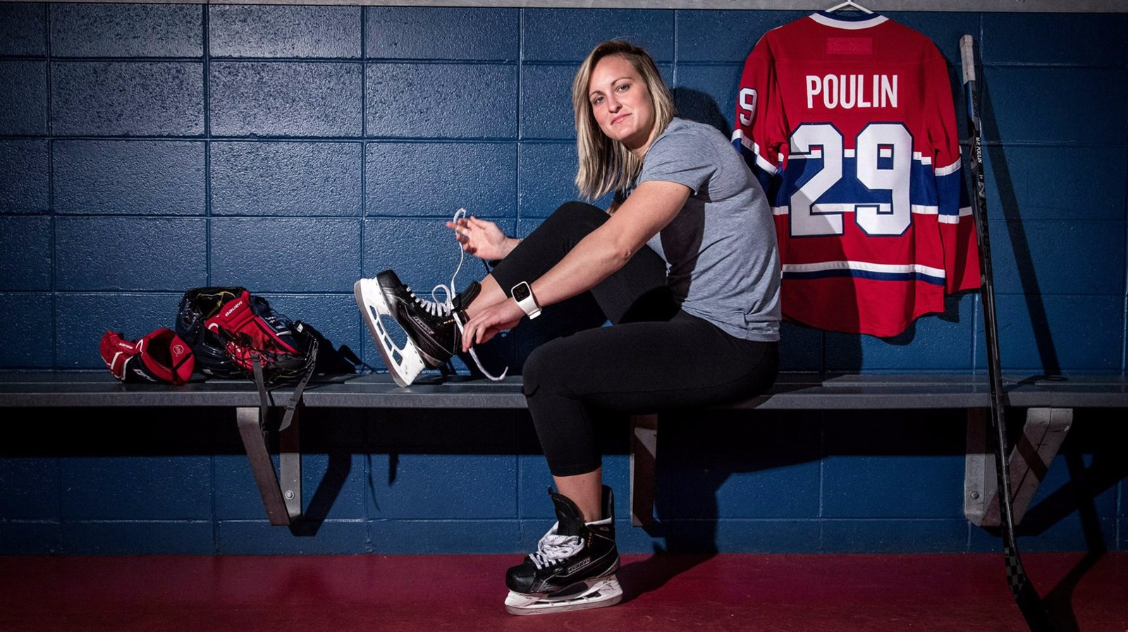 Marie-Philip Poulin est fière du développement du hockey féminin en Beauce
