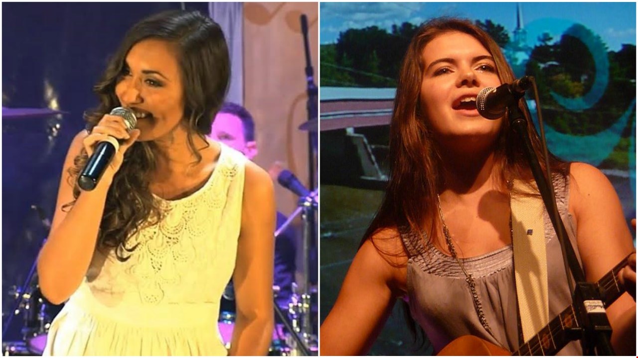 Jessica Pruneau (à gauche) et Mélodie Quirion (à droite) chanteront avec Robby Johnson au Capitole de Québec.