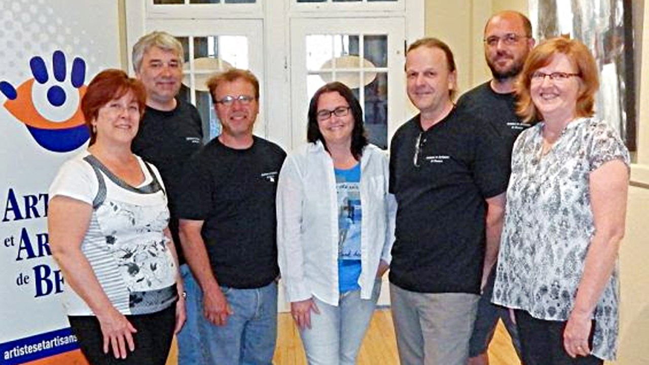 De gauche à droite: Danielle Robinson, Claude-Félix Pomerleau, Paul Duval, Isabelle Veilleux, Claude Gagné, Christian Caron et Louise Champagne.