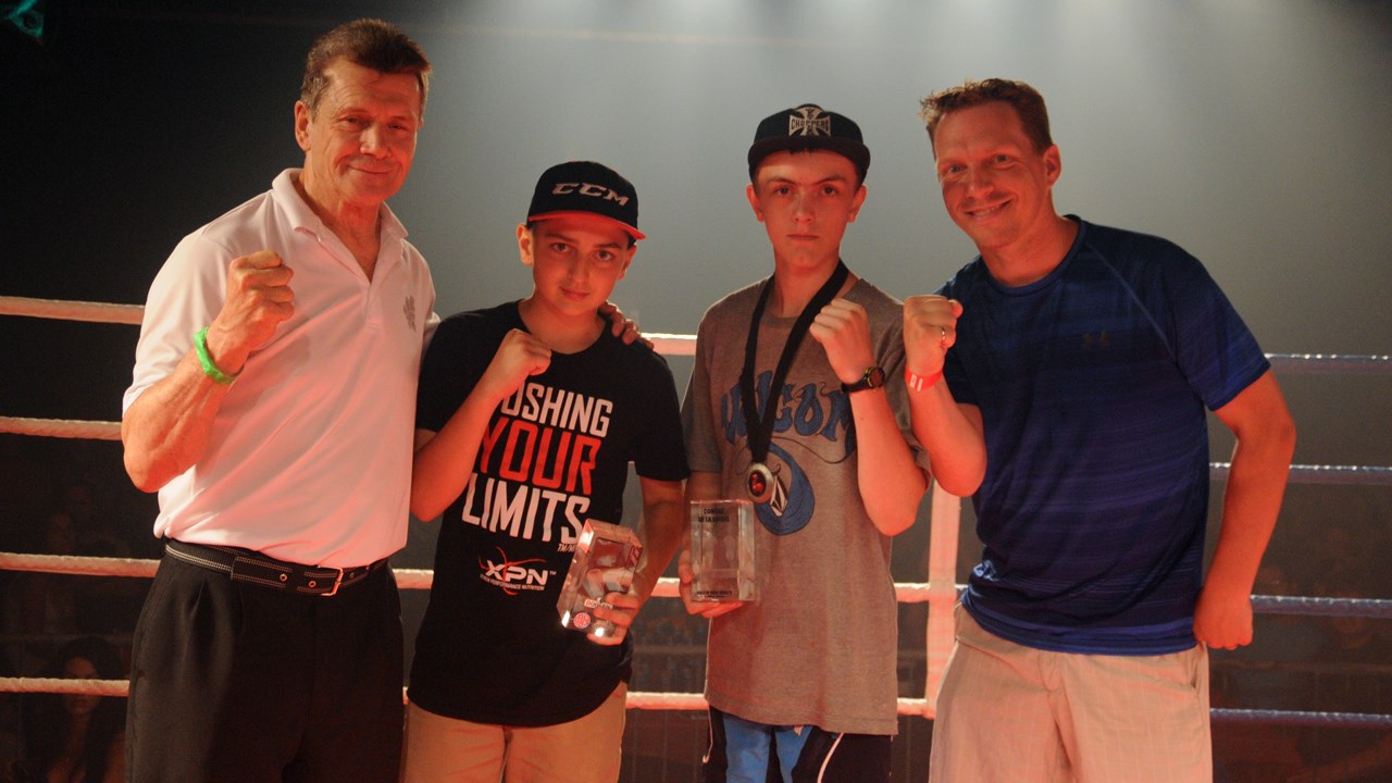 Victoire percutante d'Hubert Poulin lors du Gala de boxe Dooly's
