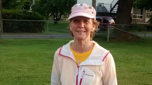 Jeannine Poirier qui a fêté ses 80 ans le 15 juin dernier,  en est déjà à sa quatrième participation à cette marche. 