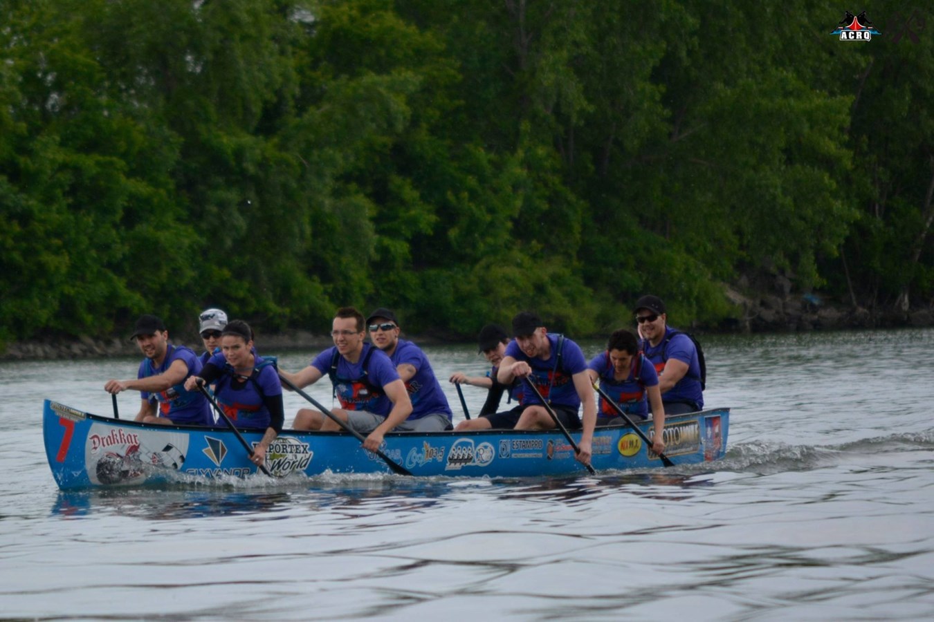 Le Club de canot rabaska le Drakkar de Beauce termine en troisième place à Saint-Stanislas