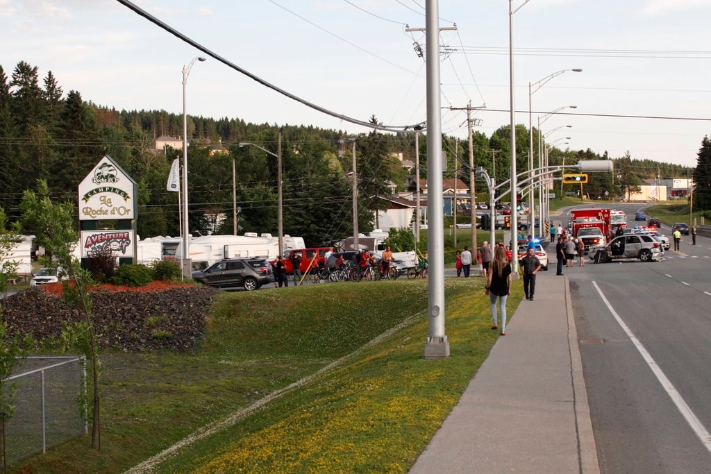 Accident avec blessé à Notre-Dame-Des-Pins
