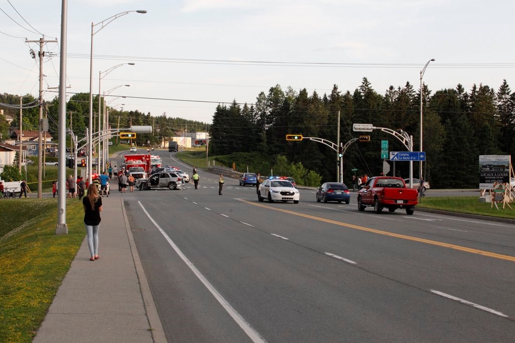 Accident avec blessé à Notre-Dame-Des-Pins