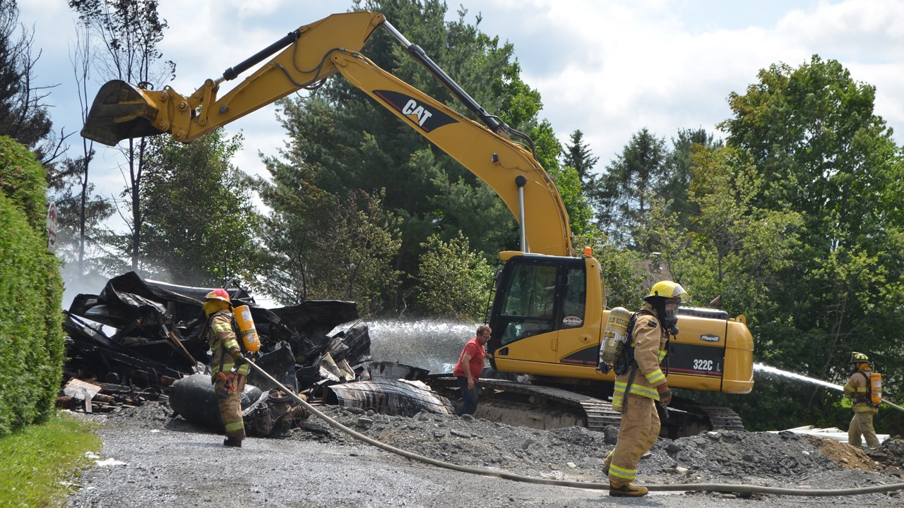 Un incendie détruit un garage à Saint-Martin
