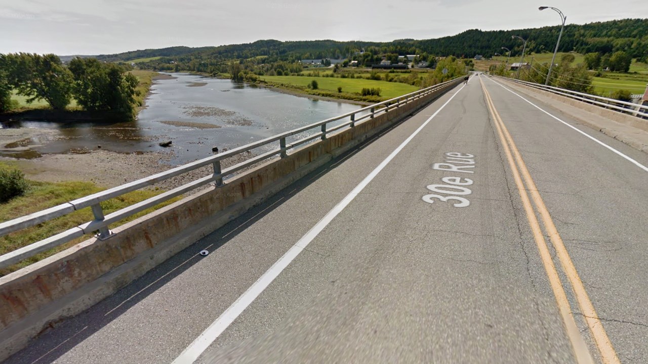 Le ministère effectuera l’inspection du pont enjambant la rivière Chaudière sur la 30e Rue à Notre-Dame-des-Pins.