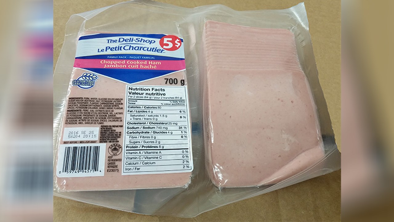 Rappel de jambon cuit haché de marque Le Petit Charcutier
